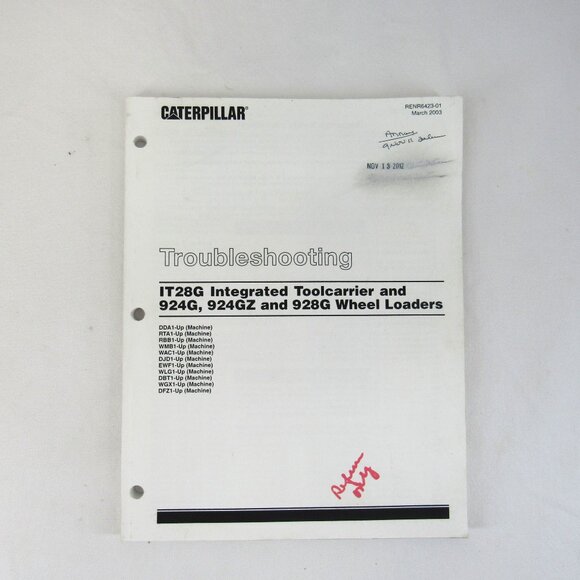 Caterpillar Troubleshooting IT28G Integrated Toolcarrier and Wheel Loaders 2003 - Picture 1 of 8